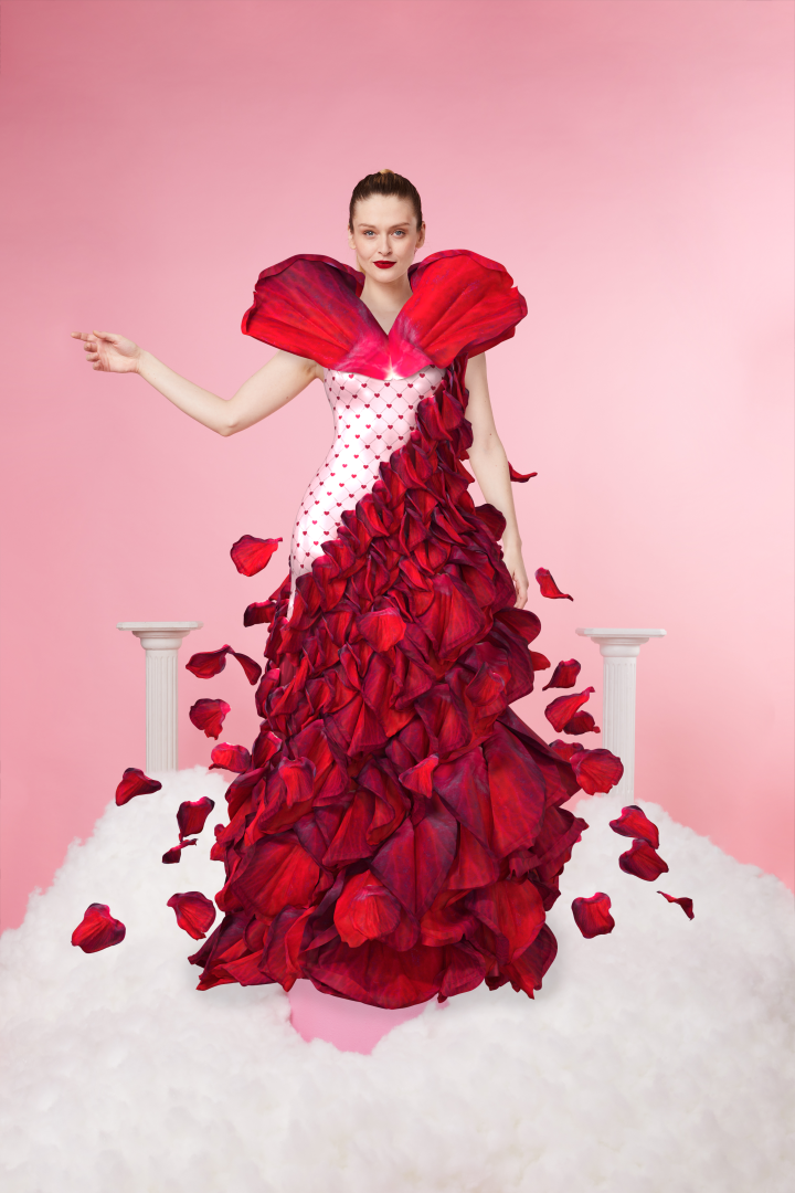 Rose petal dress