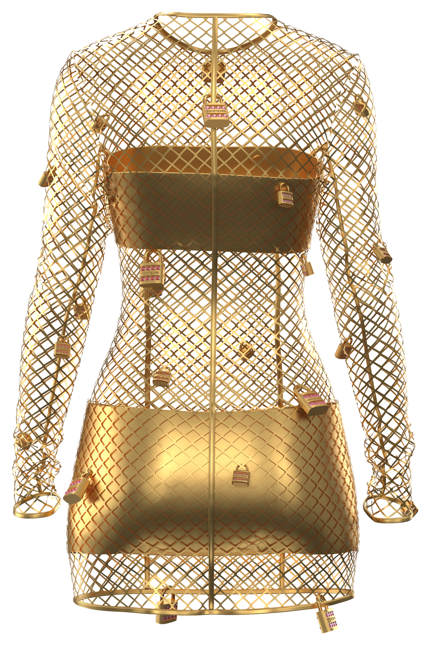  | Gold Padlock dress