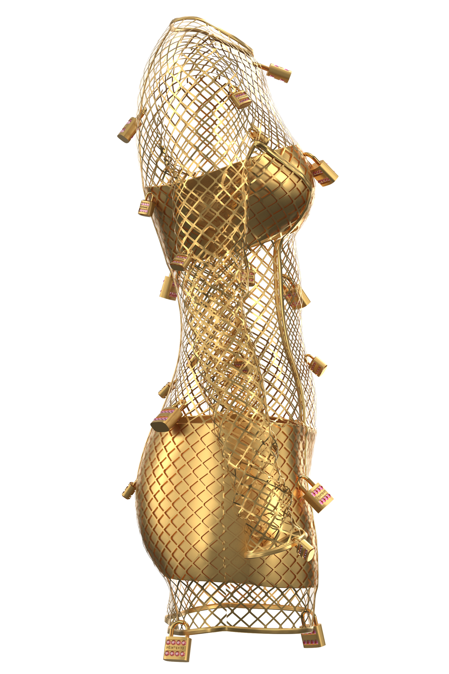  | Gold Padlock dress