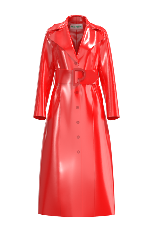 Classic Trench Coat Red