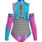 Futuristic Body Con with Tech Sleeves Mixed