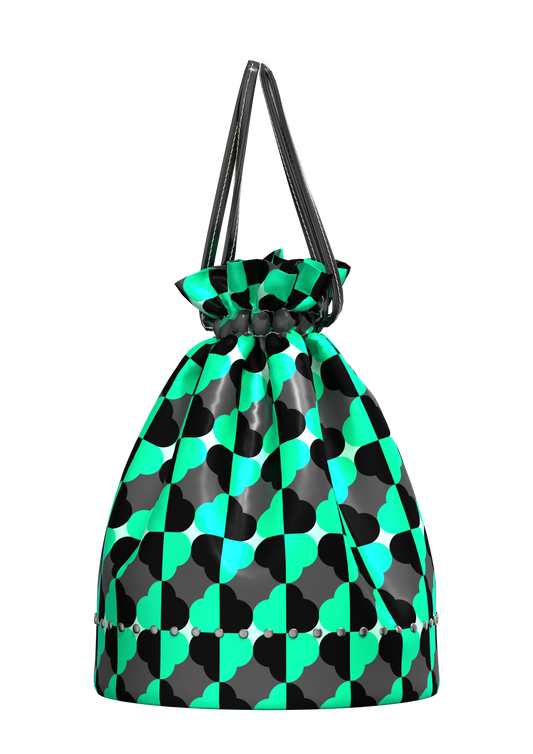Mini Duffle style handbag Green
