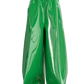 Heavy Weight PVC Paper Bag Pants Green