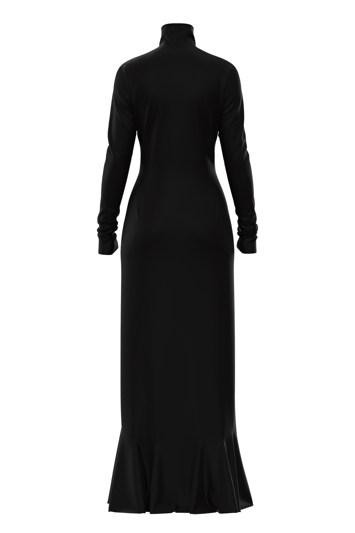  | Full Length Satin Dress Black