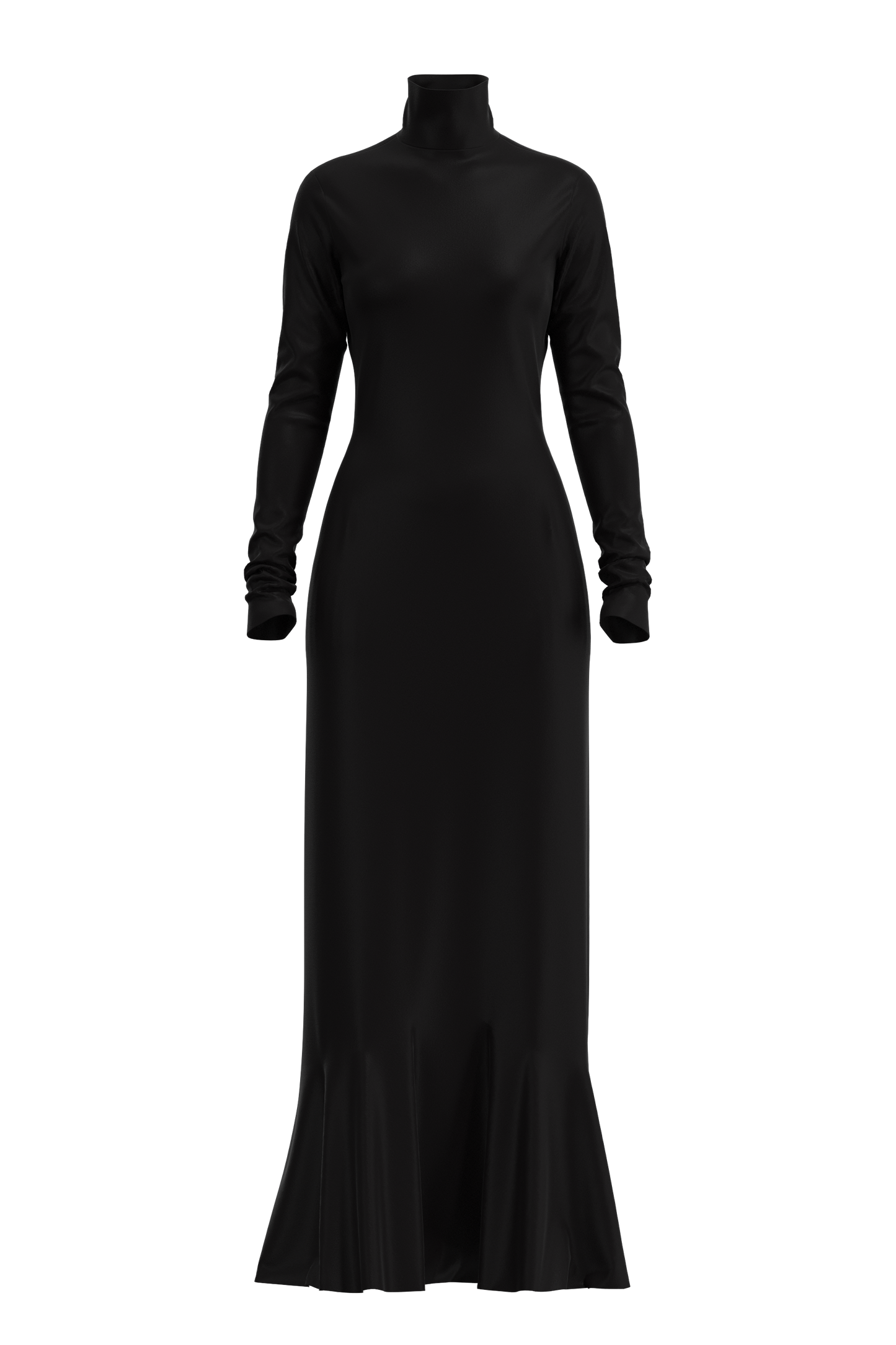  | Full Length Satin Dress Black