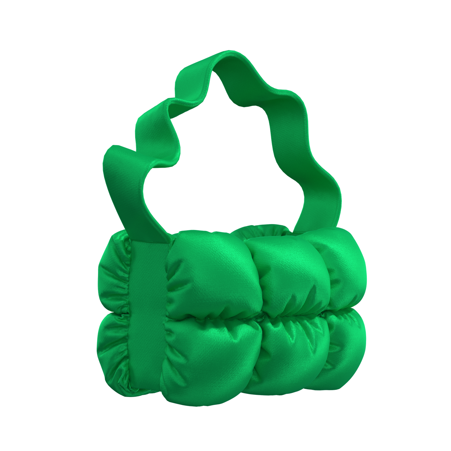  | Puff Strapped Handbag Green