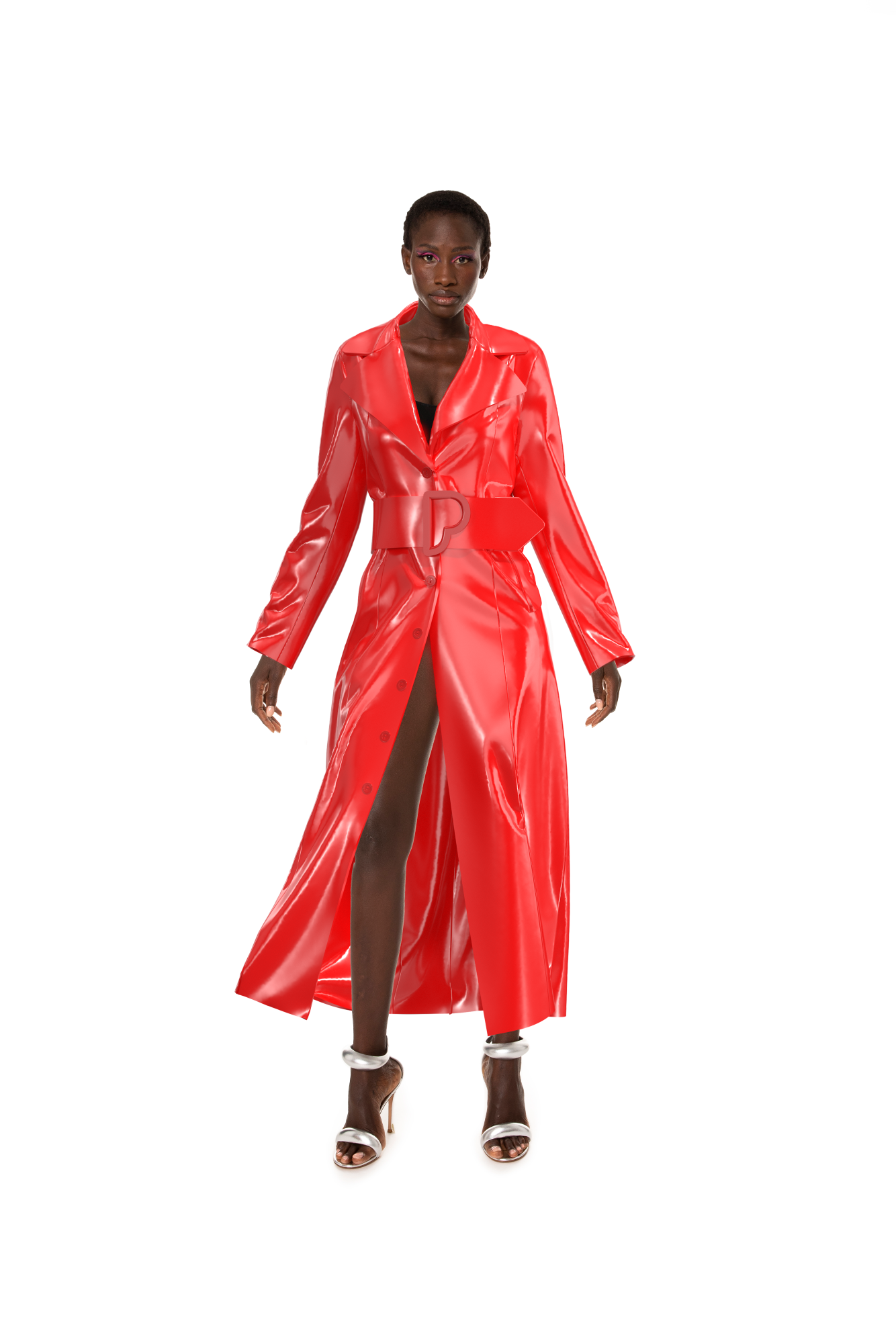  | Classic Trench Coat Red